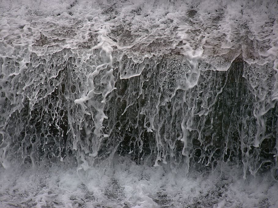 Füssen, Waterfall, Splash, lechfall, nature, wave, sea, weather HD wallpaper
