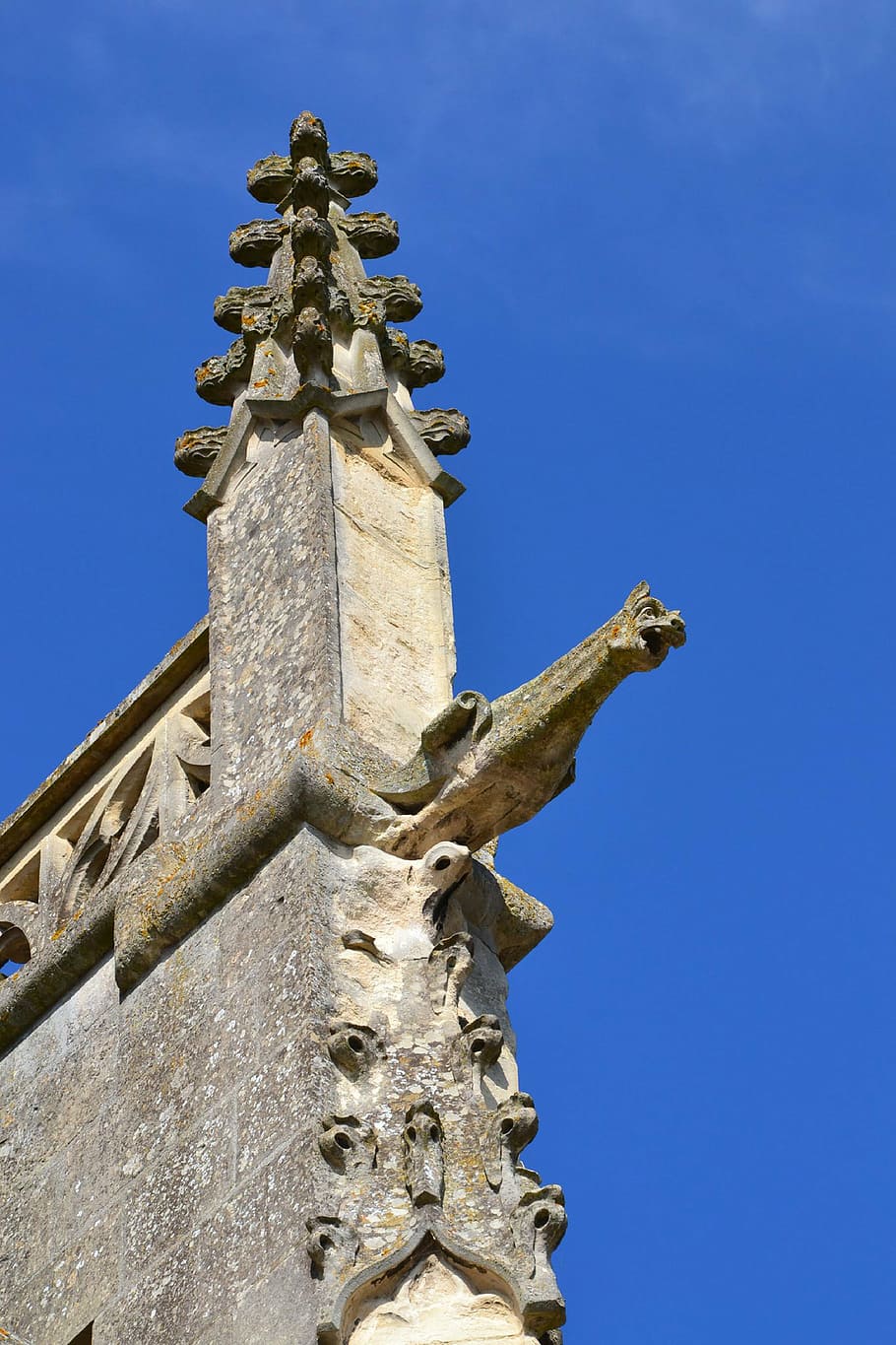 church, gargoyle, pierre, low angle view, religion, sky, belief HD wallpaper