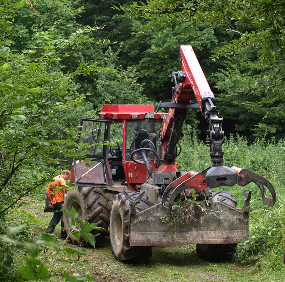 fort bend tug, forestry work, machine, tree cases, plant, transportation HD wallpaper