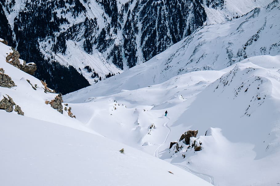 people, man, guy, alone, snow skating, sports, adventure, adventurer HD wallpaper