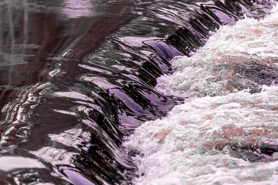 water, rapids, waterfall, power, river, scenic, beach, motion HD wallpaper
