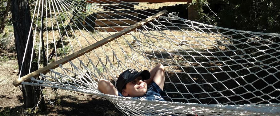 Relax, Hammock, Summer, adult, people, adults only, one person HD wallpaper