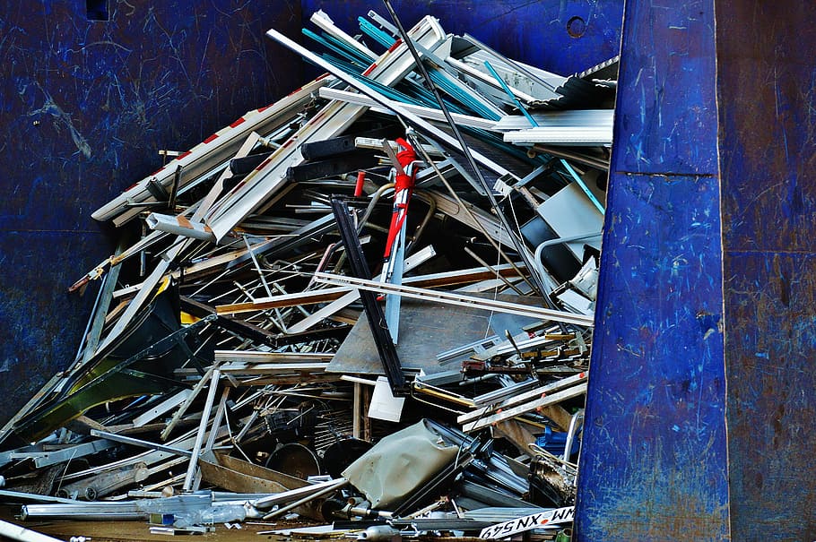 Aluminium, Scrap Metal, scrap iron, recycling, old, junkyard, HD wallpaper