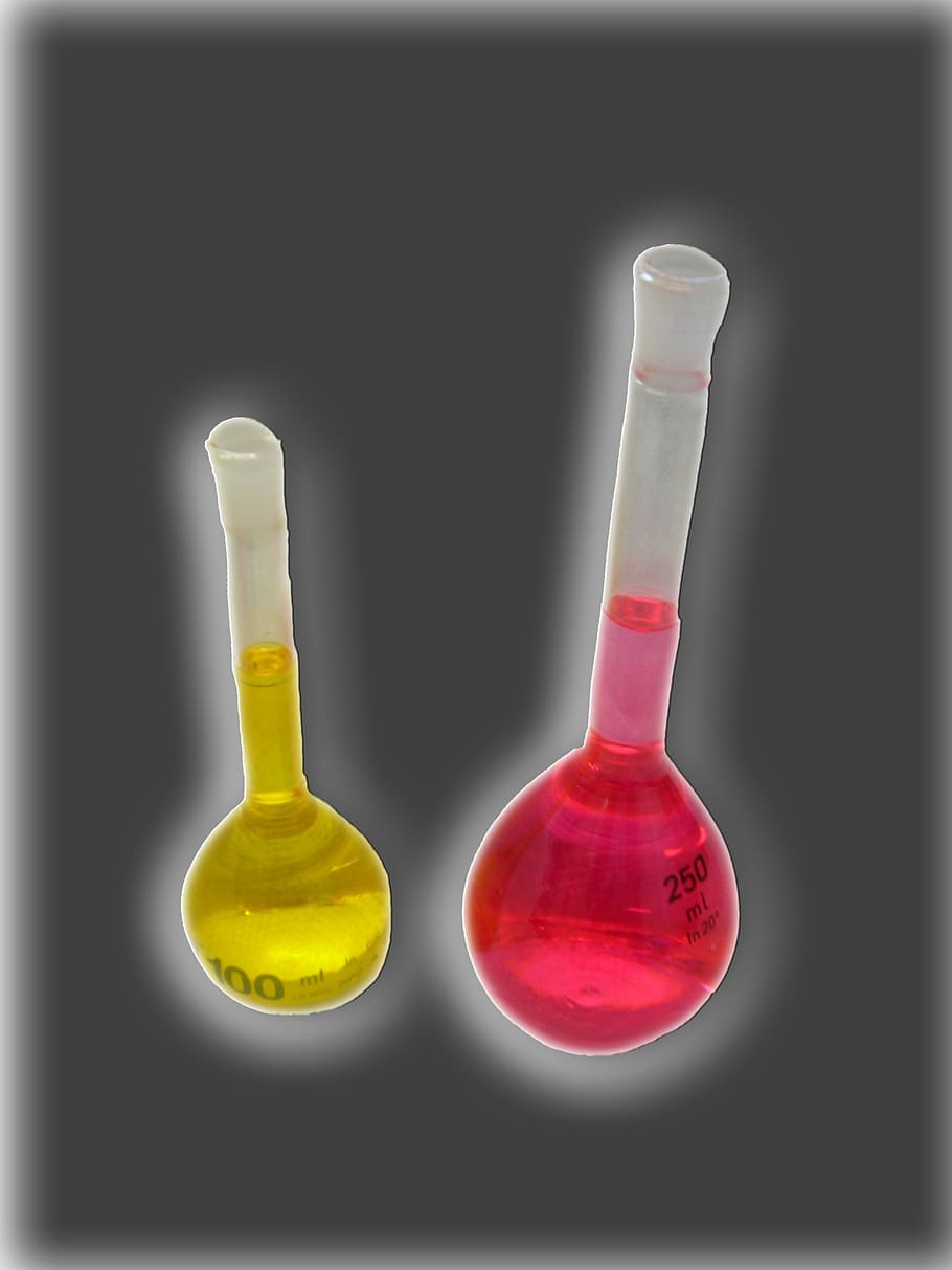 piston, laboratory, mystical, bright, red, yellow, science HD wallpaper