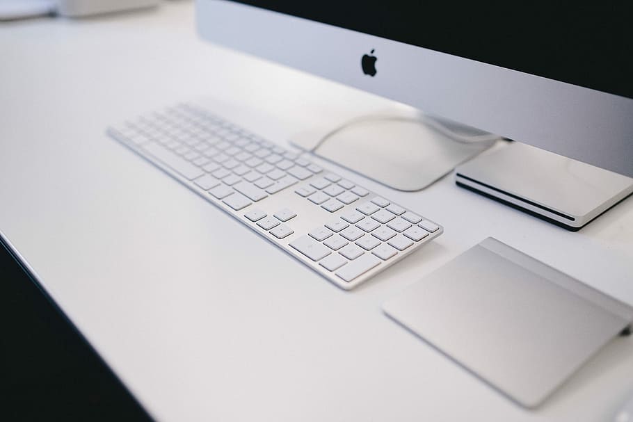 Details of Apple iMac, computers, tech, technolofy, keyboard, HD wallpaper