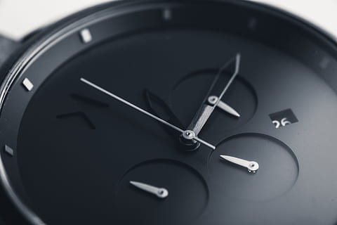 Black wrist watch, technology, clock, time, black Color, no people HD wallpaper