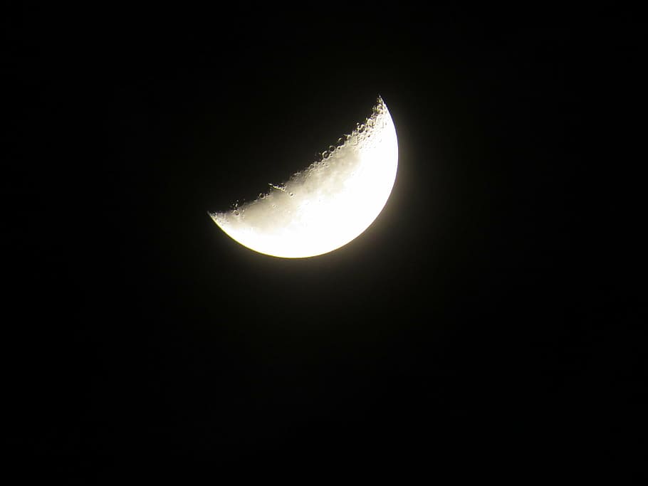 moon, bright, night, sky, magic, glowing, shine, fantasy, space HD wallpaper