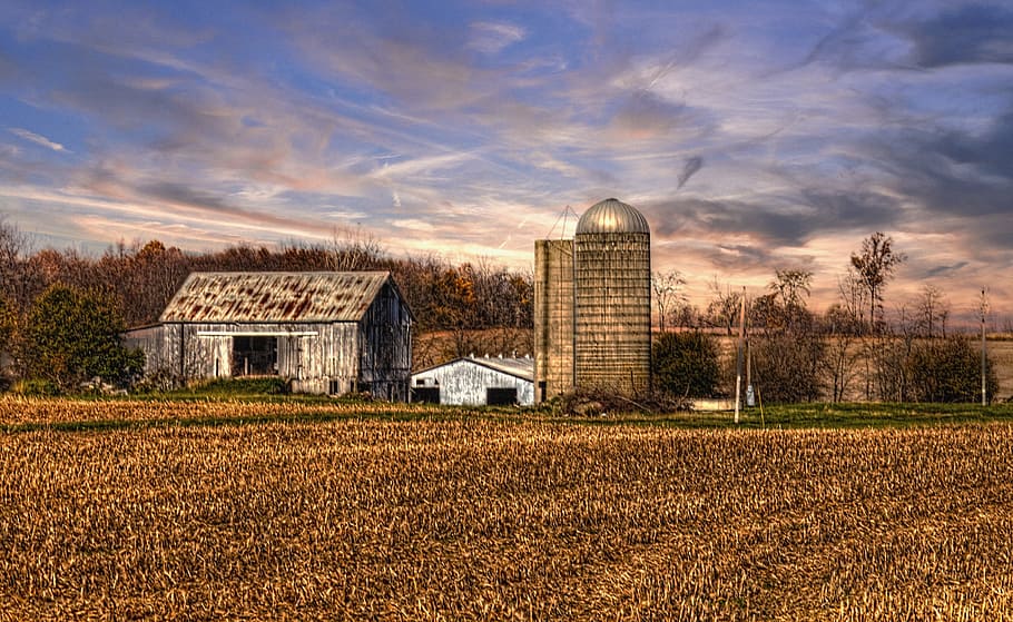 barn, rustic, barns, ohio, digital art, rural, scenic, country HD wallpaper