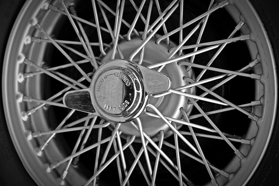 rim, spoke wheels, wing nut, oldtimer, transportation, metal HD wallpaper