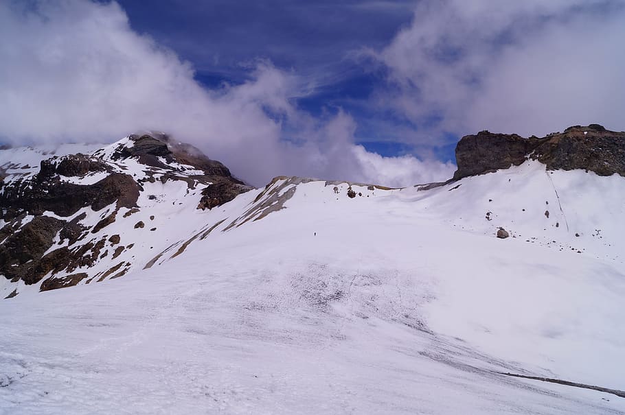glacier, mountain, mountaineering, alpine, ayoloco, iztaccíhuatl, HD wallpaper