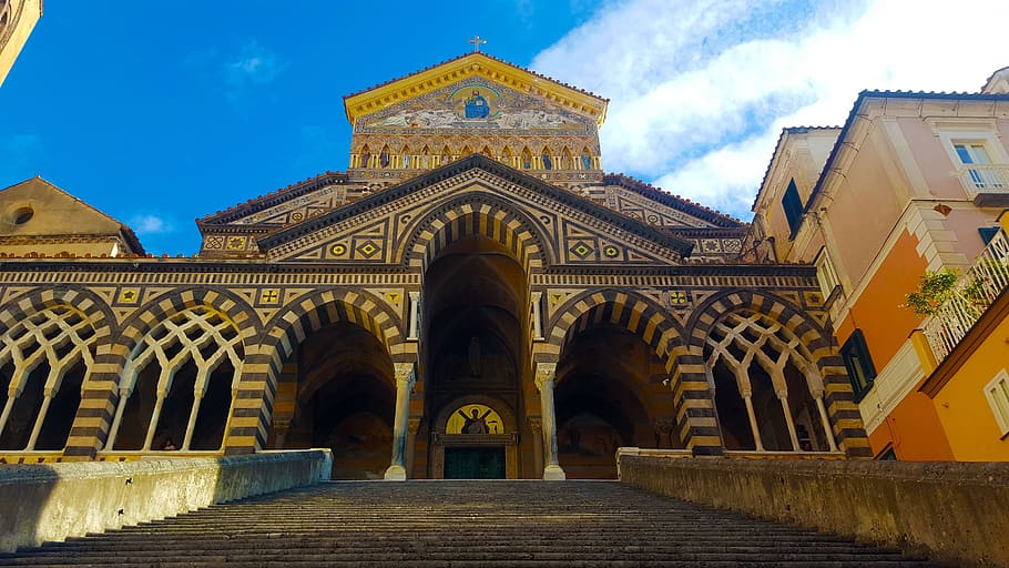 Duomo, Church, Amalfi Coast, architecture, famous Place, cultures