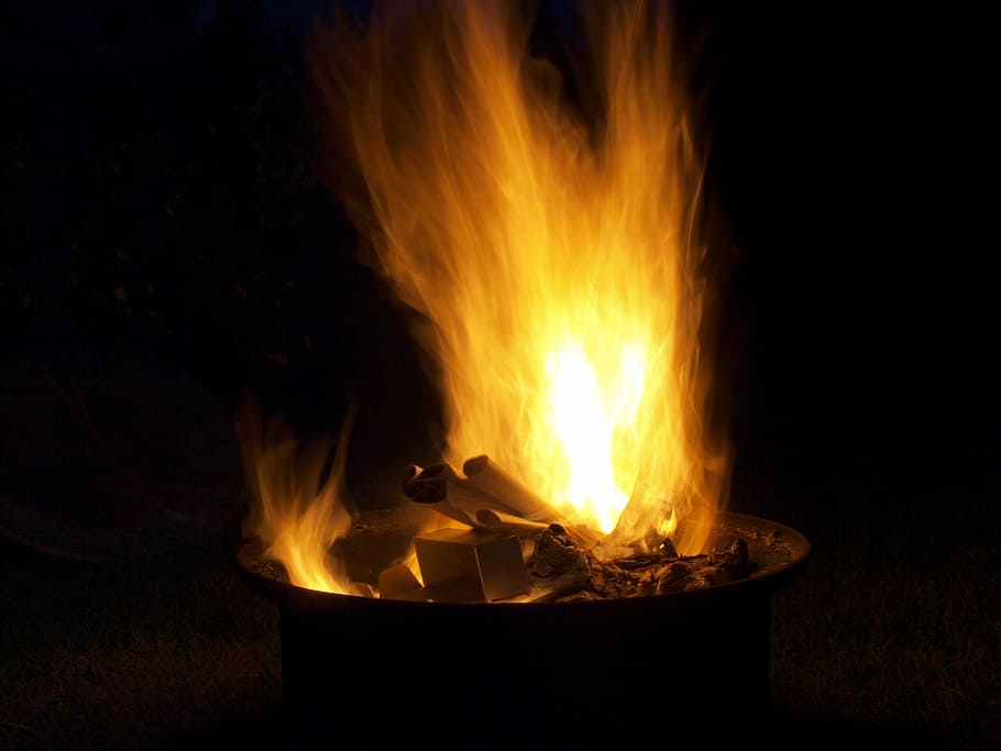fire, flame, burning, heat - temperature, fire - natural phenomenon HD wallpaper