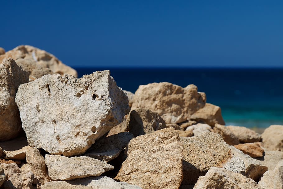 Blue, Coast, Group, Nature, Ocean, pattern, rock, sea, stone HD wallpaper