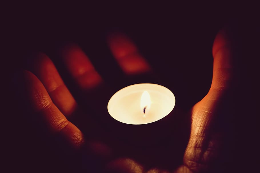 light, hand, dark, hot, bright, burning, candle, candlelight HD wallpaper