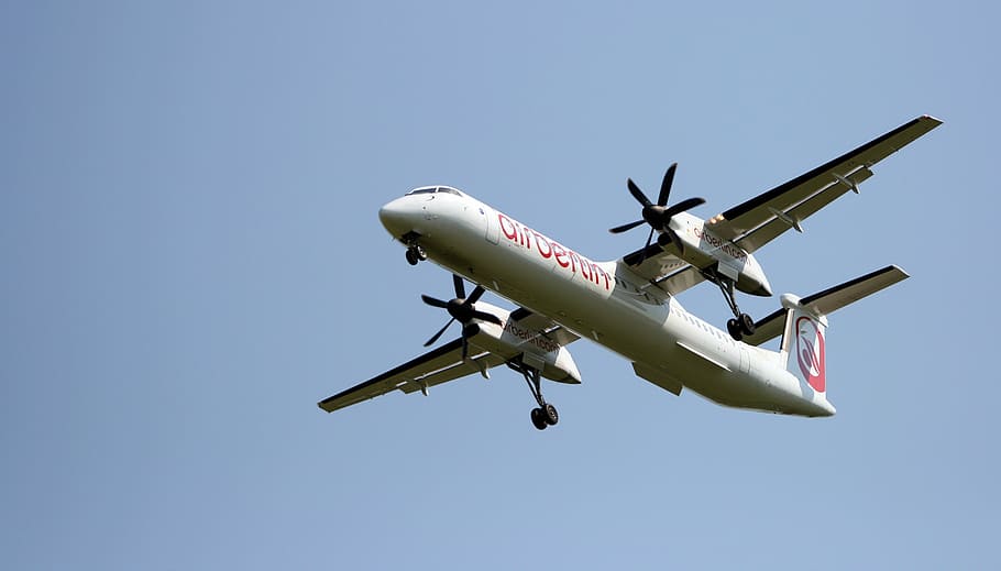 the plane, flight, flying, air vehicle, transportation, mode of transportation HD wallpaper
