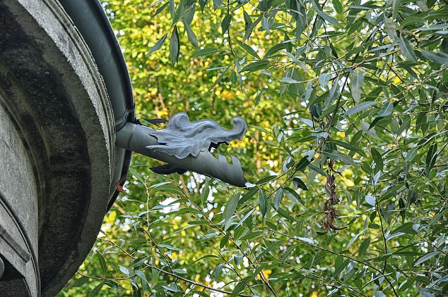 gutter, gargoyle, decorating, artistic, architecture, the art of HD wallpaper