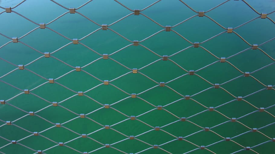 wire, railing, bridge railing, regularly, pattern, lines, geometry HD wallpaper