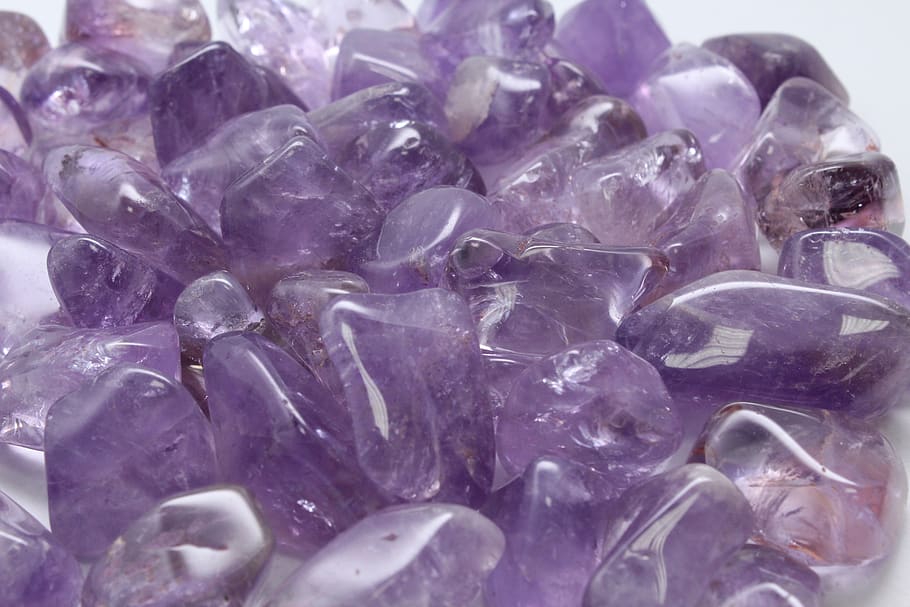 amethyst, spiritual, rolled, stone, cure, natural, minerals, HD wallpaper