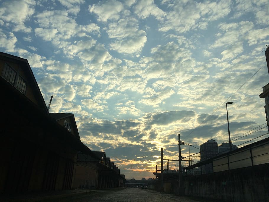 Clouds, Porto Alegre, sky, cloud - sky, sunset, architecture HD wallpaper