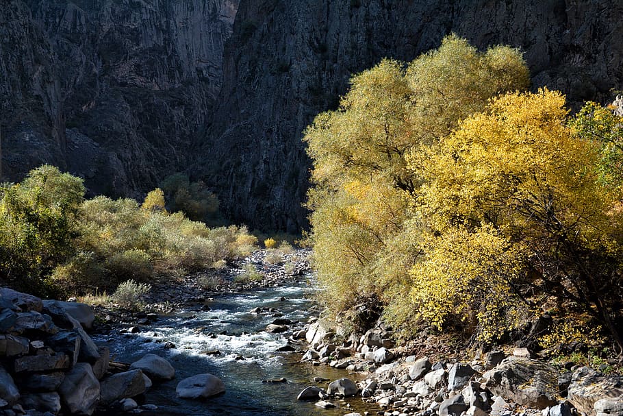 turkey, coruh river, streaming, dd, pebbles, shadows, valley HD wallpaper