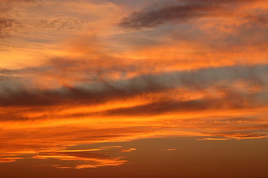 photo of golden hour, sunset, orange, dusk, sky, clouds, outdoors HD wallpaper