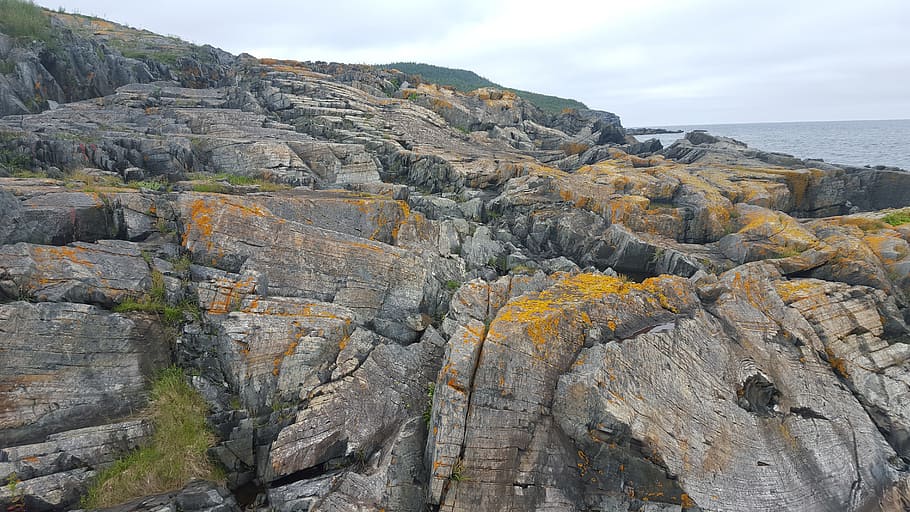 rocks, newfoundland, water, atlantic, coast, geology, rocky, HD wallpaper