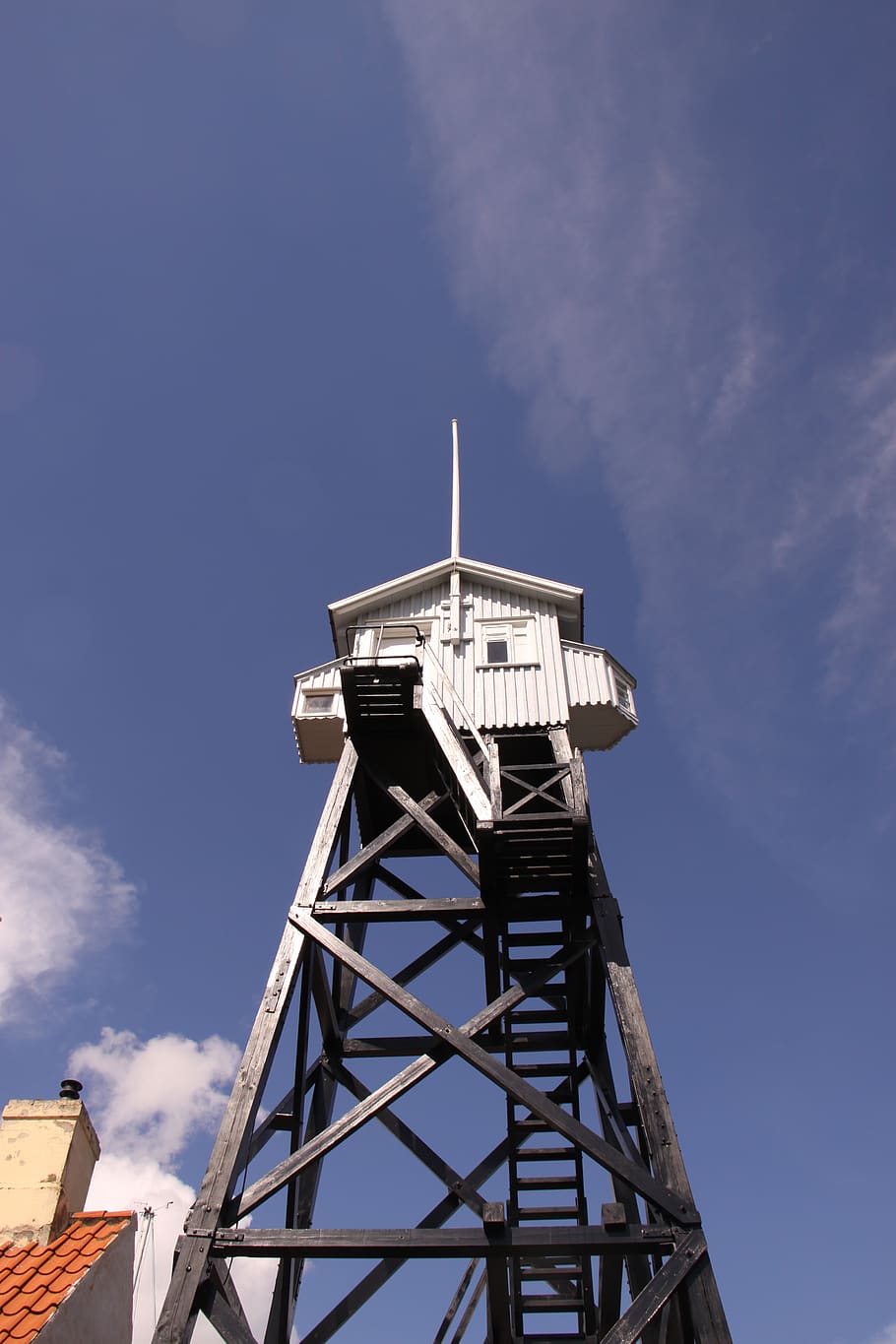 watch, tower, blue, cloud, clouds, facilities, denmark, sky HD wallpaper
