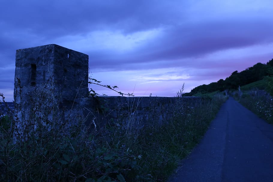 darkness, evening, gloomy, night, sunset, dusk, sky, mood, abendstimmung HD wallpaper