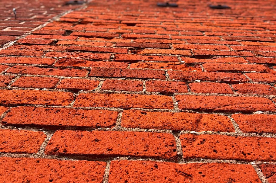 Brick, Building, Architecture, Wall, red, backgrounds, full frame HD wallpaper
