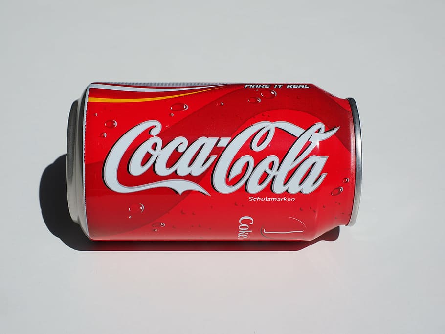 HD wallpaper: Coca-Cola soda can, box, cola dose, drink, brand,  erfrischungsgetränk