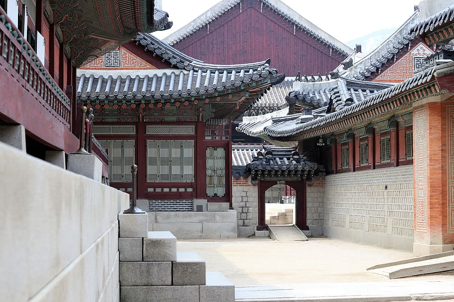 gyeongbok palace, forbidden city, korea, traditional, republic of korea, HD wallpaper