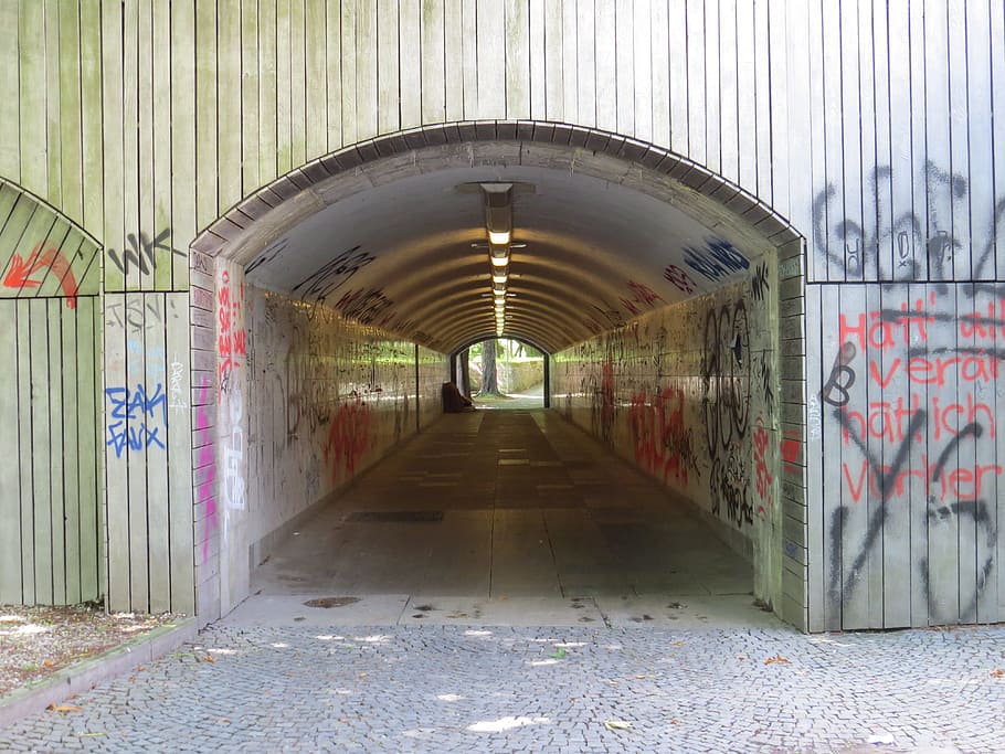 munich, underpass, tunnel, the way forward, direction, architecture HD wallpaper