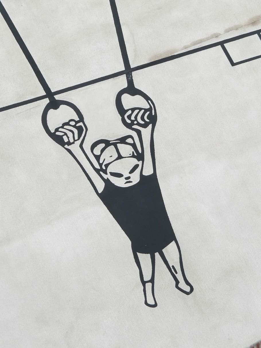 Gymnastics, Murals, Rings, Wall, illustration, sport, motivation HD wallpaper