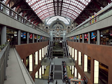 Hd Wallpaper Central Station Antwerp Belgium Architecture Historic Building Wallpaper Flare