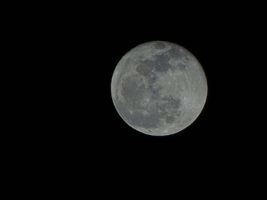 luna, sky, night, full moon, flare, universe, space, astronomy HD wallpaper