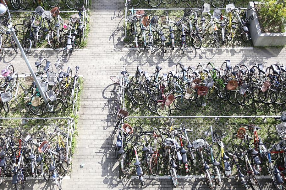 Bicycle, Empty, Shoot, Street, empty shoot, large group of people HD wallpaper