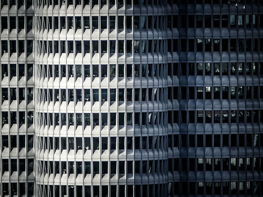 white high-rise building, munich, bmw four-cylinder, office, window, HD wallpaper