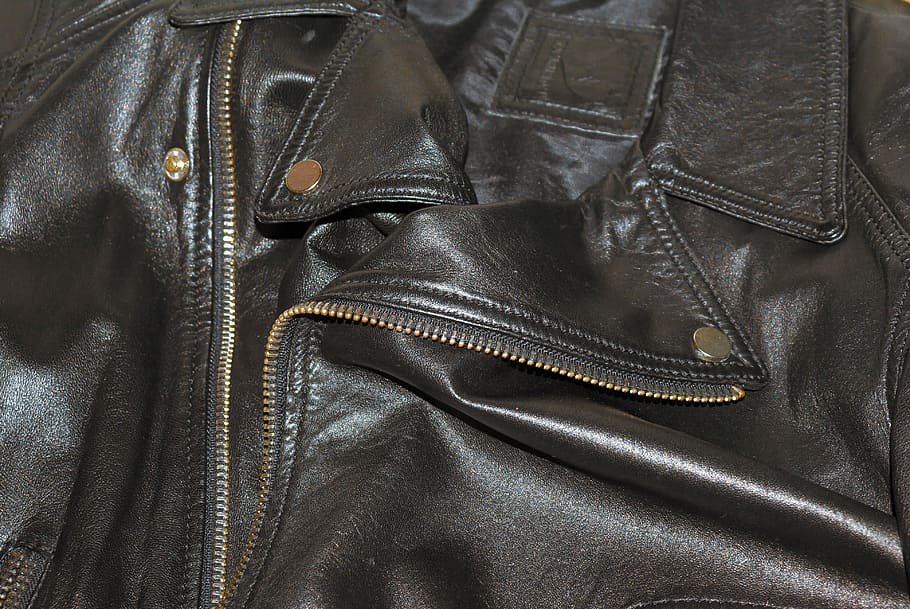 HD wallpaper: leather, jacket, background, texture, black, garment ...