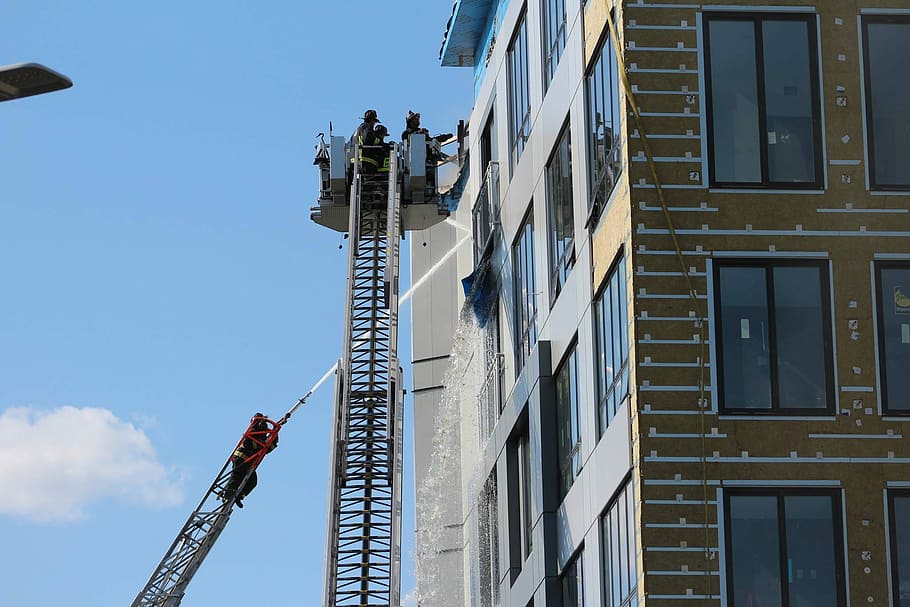 Fire, Building, Hose, Emergency, City, architecture, alarm HD wallpaper