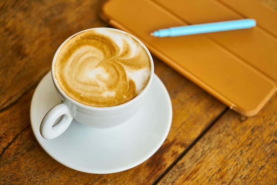 coffee, latte, cappuccino, photo, food, cup, espresso, coffee cup, HD wallpaper