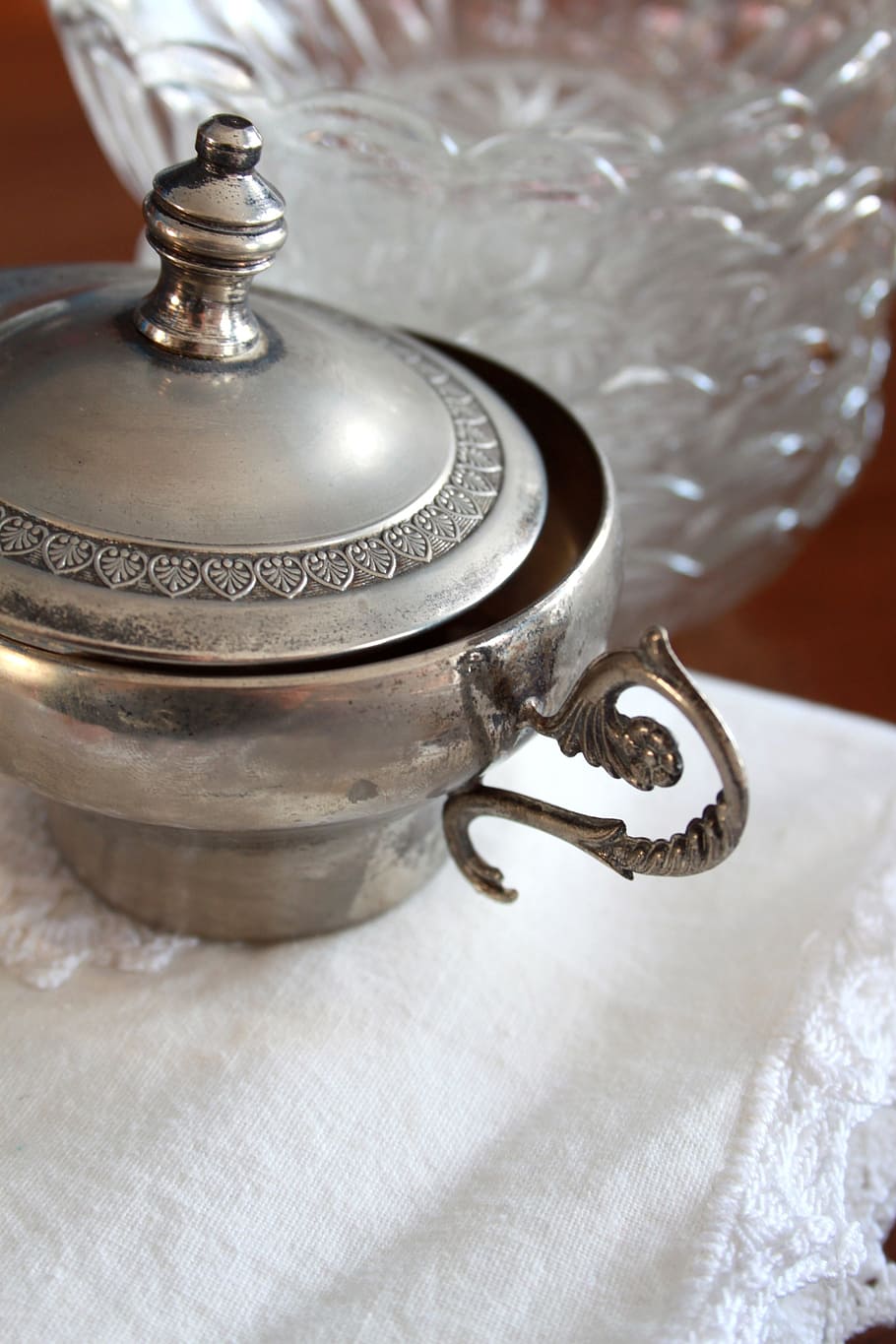sugar bowl, silver, tableware, pizzo, ancient, vintage, antiquity HD wallpaper