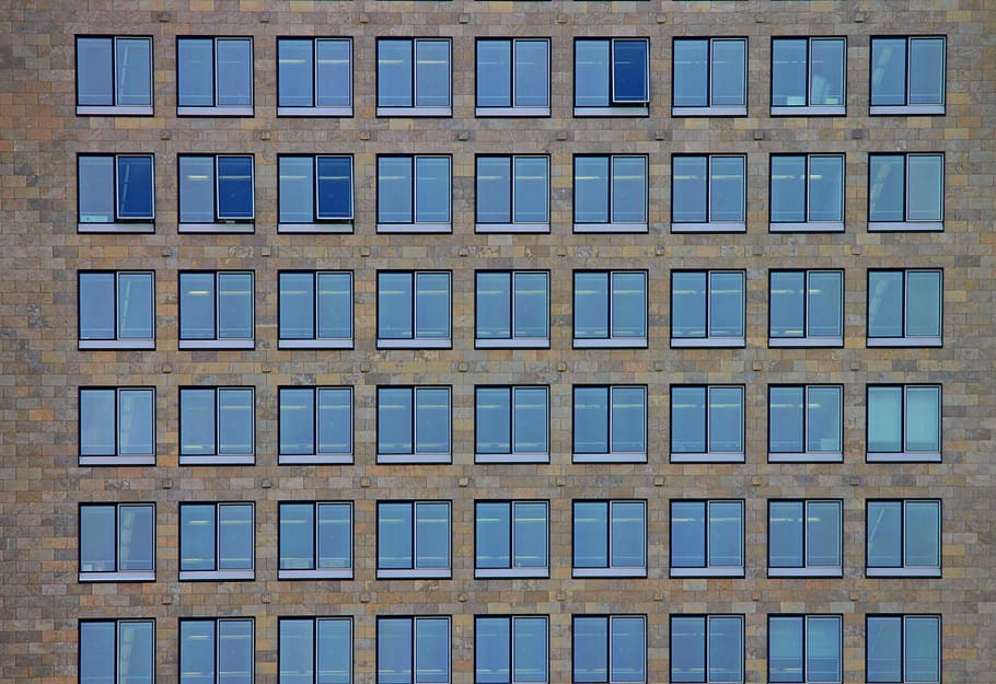 brown building, facade, window, front window, architecture HD wallpaper