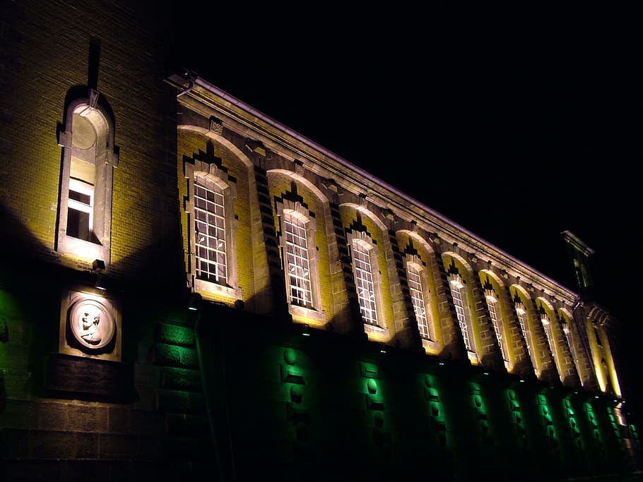 Snappy, Dresden, Night, illuminated, architecture, dark, window, HD wallpaper
