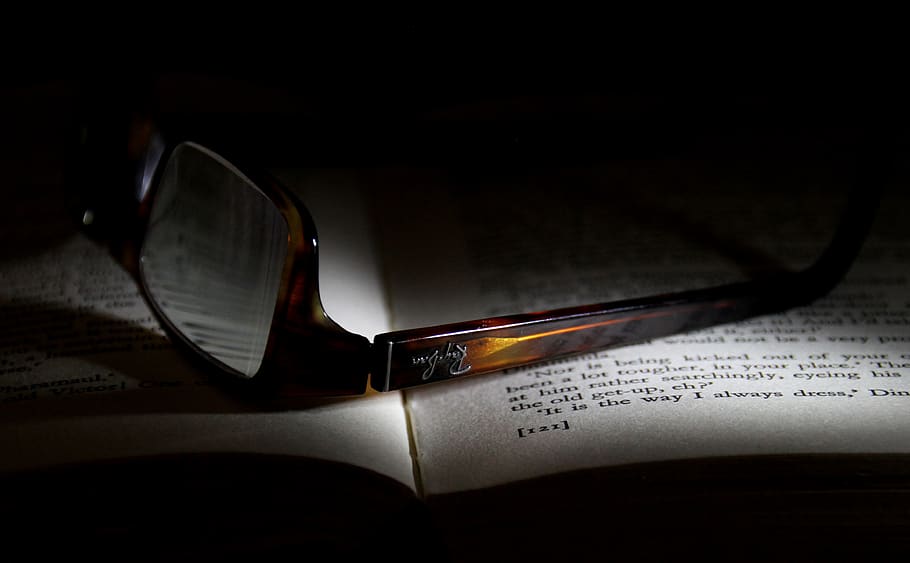 glasses, book, reading, education, study, library, studying HD wallpaper
