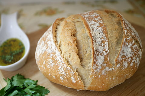 closeup photography of baked bread, fresh, food, bakery, wheat HD wallpaper