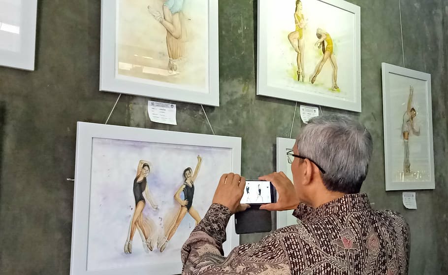 study, exhibiton, art, creativity, one person, art and craft HD wallpaper