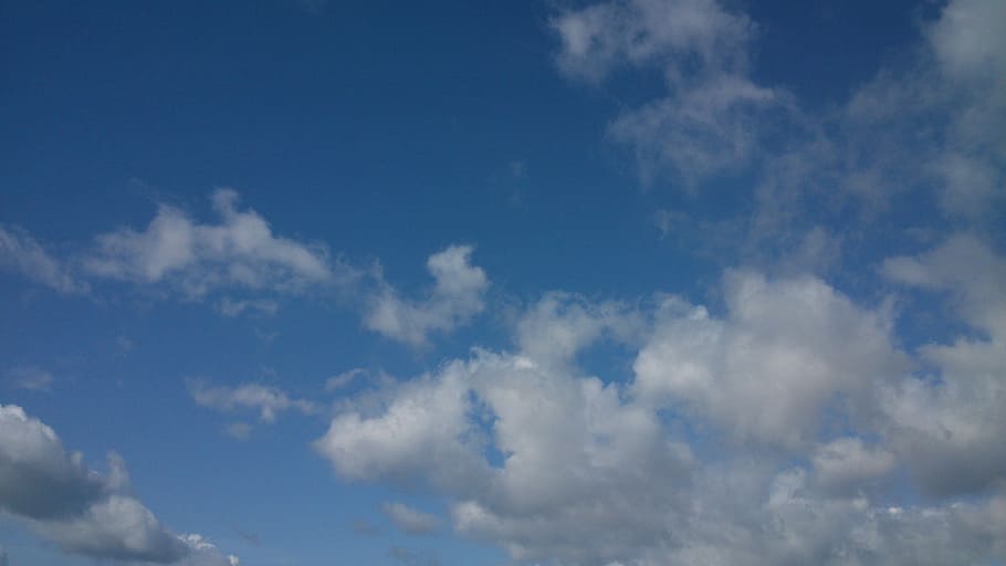 Blue Sky, White Clouds, Himmel, cloud - sky, beauty in nature HD wallpaper