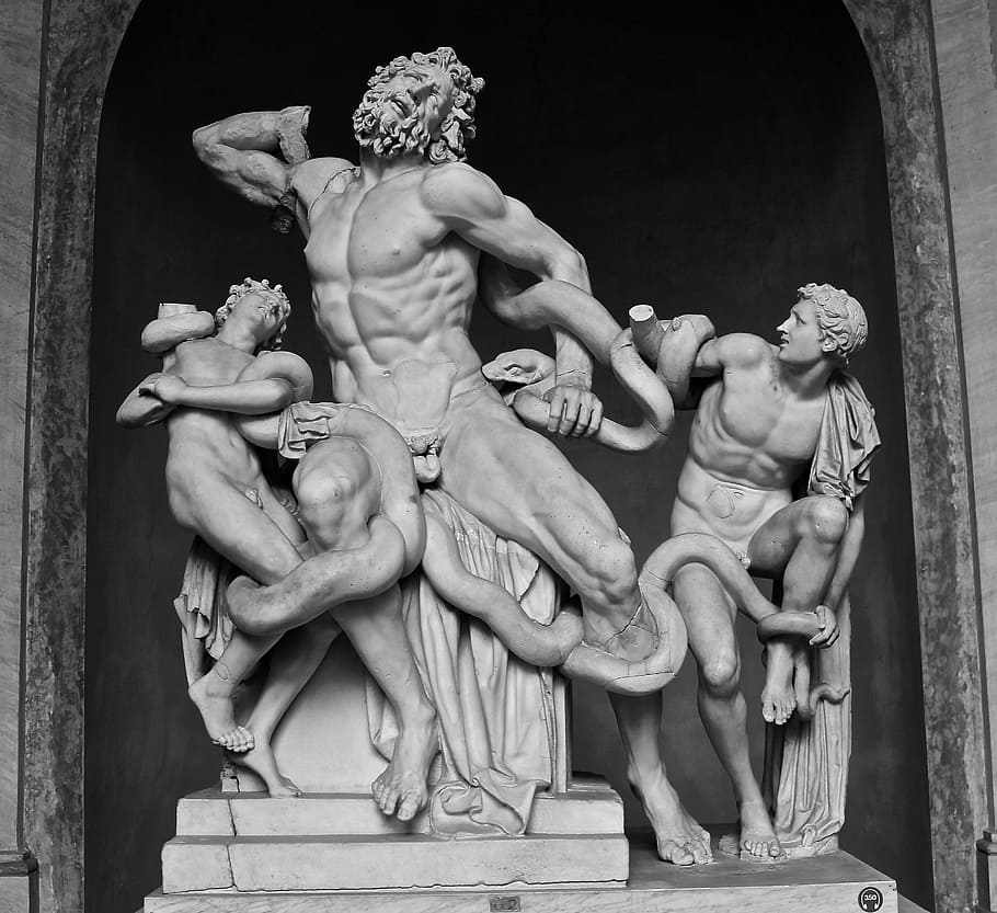 group of men statue, sculpture, italy, italian, monument, marble, HD wallpaper