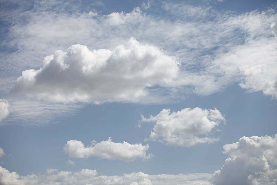 cloud, sky, blue, clouds, white, cloud - sky, cloudscape, backgrounds HD wallpaper
