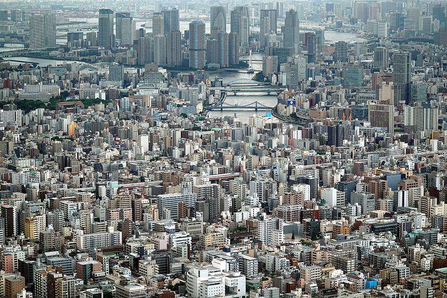 aerial photo of city buildings during day time, skyscraper, cityscape HD wallpaper